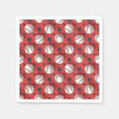 Serviette En Papier Thème de baseball (Devant)