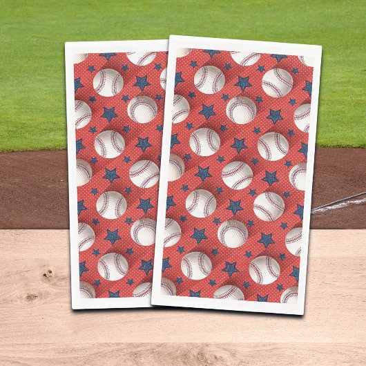 Serviette En Papier Thème de baseball