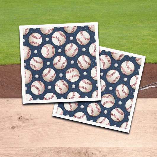 Serviette En Papier Thème de baseball