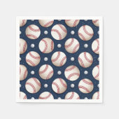 Serviette En Papier Thème de baseball (Devant)