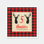 Serviette En Papier Thème de chasse aux cerfs Fête d'anniversaire (Devant)