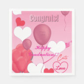 Serviette En Papier Thème de diplôme (Devant)