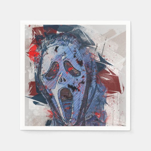 Serviette En Papier Thème de fantôme d'Halloween (Devant)