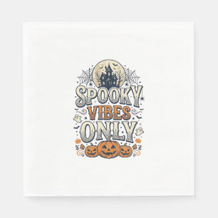 Serviette En Papier Thème de fantôme d'Halloween avec des vibrations e