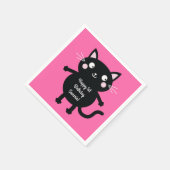 Serviette En Papier Thème de fête d'anniversaire de Cat Cute Kitty (Coin)