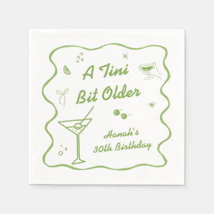 Serviette En Papier Thème de fête d'anniversaire Martini