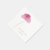 Serviette En Papier Thème de fleur simple (Coin)