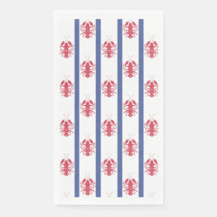 Serviette En Papier Thème de Homard d'été