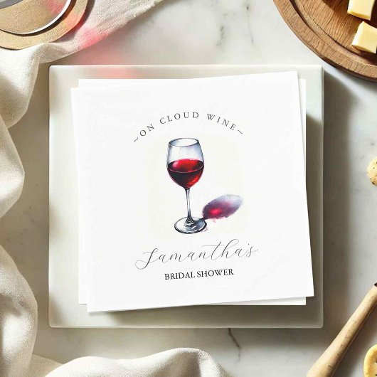 Serviette En Papier Thème de la Fête des mariées du vin