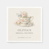 Serviette En Papier Thème de mariage : Goûter de style rétro (Devant)