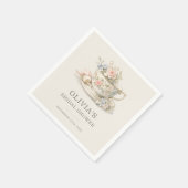 Serviette En Papier Thème de mariage : Goûter de style rétro (Coin)