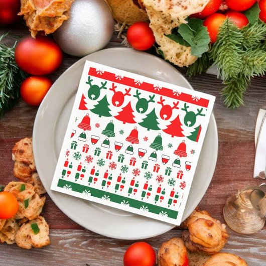 Serviette En Papier Thème de Noël