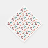 Serviette En Papier Thème de Noël mignon (Coin)