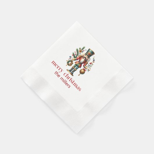 Serviette En Papier Thème de Noël Nutcracker (Coin)