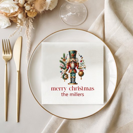 Serviette En Papier Thème de Noël Nutcracker