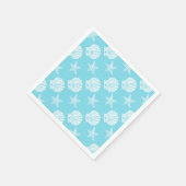 Serviette En Papier Thème de plage de la coquille de Starfish (Coin)