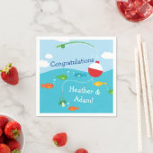 Serviette En Papier Thème de poisson Baby shower de pêche pour pêcheur (En situation)