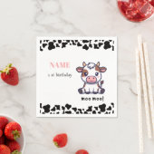 Serviette En Papier Thème de vache Premier anniversaire (En situation)
