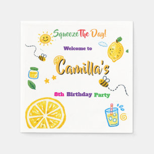 Serviette En Papier Thème d'été citron Anniversaire Enfants 