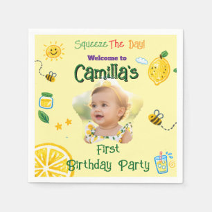 Serviette En Papier Thème d'été citron Anniversaire Enfants