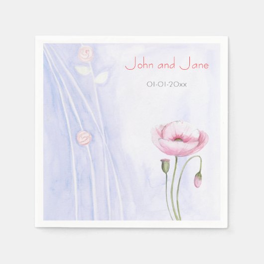 Serviette En Papier Thème du jardin (Devant)