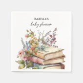 Serviette En Papier Thème du livre | BABY SHOWER (Devant)