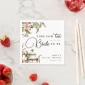 Serviette En Papier Thème élégant de thé pour la douche de mariée (En situation)
