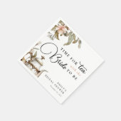 Serviette En Papier Thème élégant de thé pour la douche de mariée (Coin)