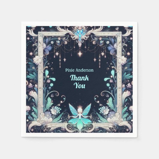 Serviette En Papier Thème Fairy Fairy Party - Fairytale After Dark (Devant)