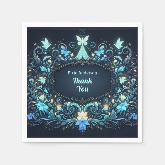 Serviette En Papier Thème Fairy Fairy Party - Fairytale After Dark (Devant)