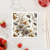 Serviette En Papier thème fleur abeilles à miel Papier Plaque (En situation)