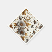 Serviette En Papier thème fleur abeilles à miel Papier Plaque (Coin)