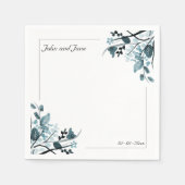 Serviette En Papier Thème Fleur Orientale (Devant)