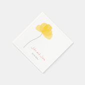 Serviette En Papier Thème fleur simple (Coin)