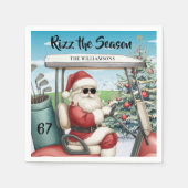 Serviette En Papier Thème Golf Rizz la Saison 67 Nom (Devant)