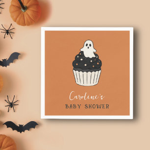 Serviette En Papier Thème Halloween Bébé Mignon Fantôme Shower