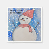 Serviette En Papier Thème hiver Papier serviettes, Cocktail Standard (Devant)