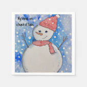 Serviette En Papier Thème hiver Papier serviettes, Cocktail Standard (Devant)