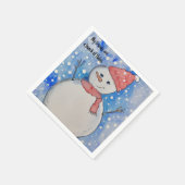 Serviette En Papier Thème hiver Papier serviettes, Cocktail Standard (Coin)