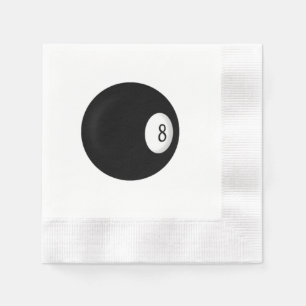 Serviette En Papier Thème Huit Ball Billiard