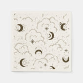 Serviette En Papier Thème Lune céleste (Devant)