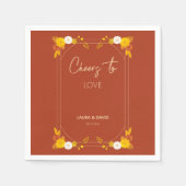 Serviette En Papier Thème Mariage classique (Devant)