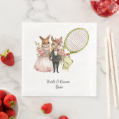 Serviette En Papier Thème Mariage de tennis (En situation)