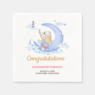 Serviette En Papier Thème Marin Fête de Naissance Garçon