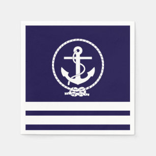 Serviette En Papier Thème Nautique