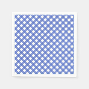 Serviette En Papier Thème nautique - Marine Blue En vichy Papier Napki