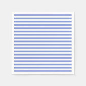 Serviette En Papier Thème nautique - Marine Blue Striped Papier Napkin (Devant)