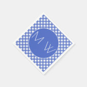 Serviette En Papier Thème nautique - Papier Monogramme de marine (Coin)