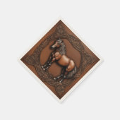 Serviette En Papier Thème occidental de pays équin équitation fête de  (Coin)