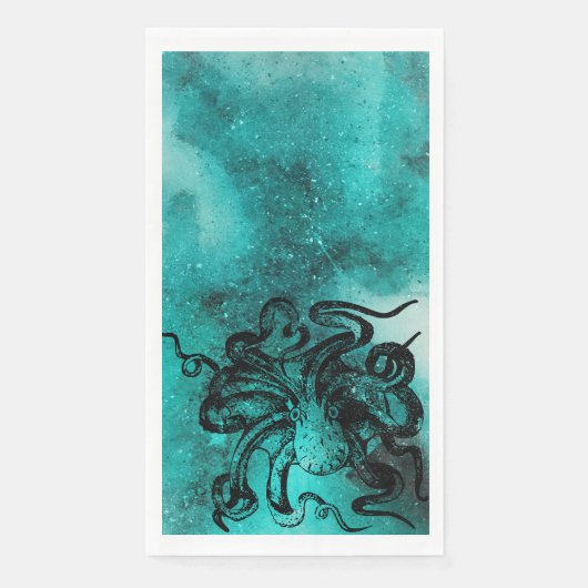 Serviette En Papier Thème Océan (Devant)